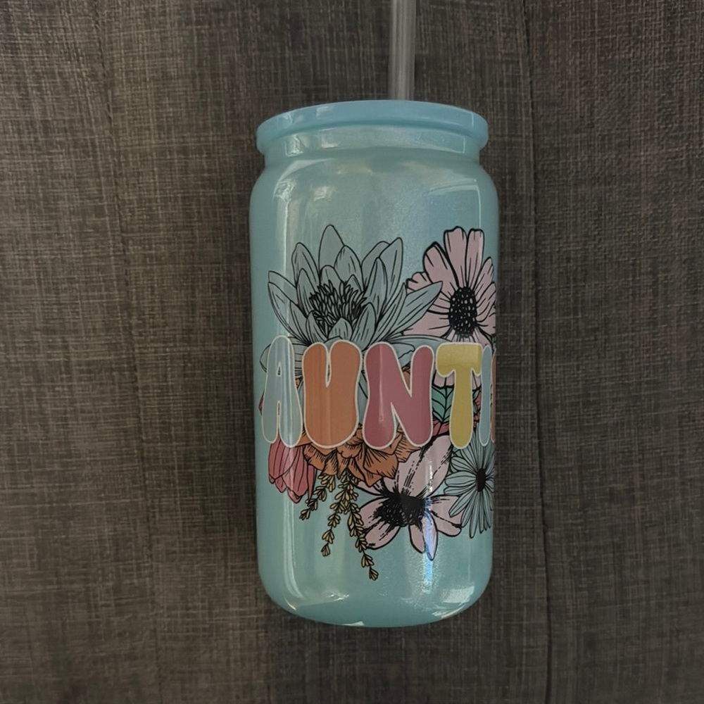 Floral Aunt Tumbler